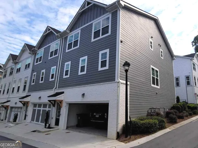 a view of a building with many windows