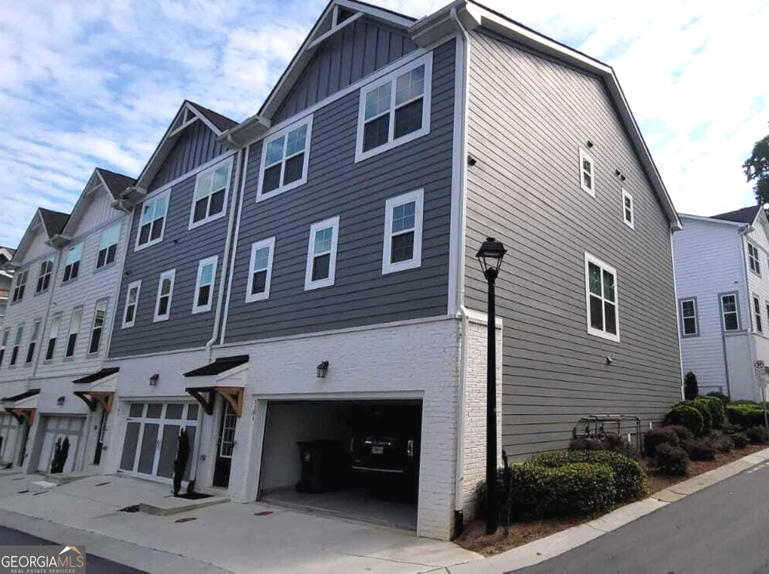 a view of a building with many windows