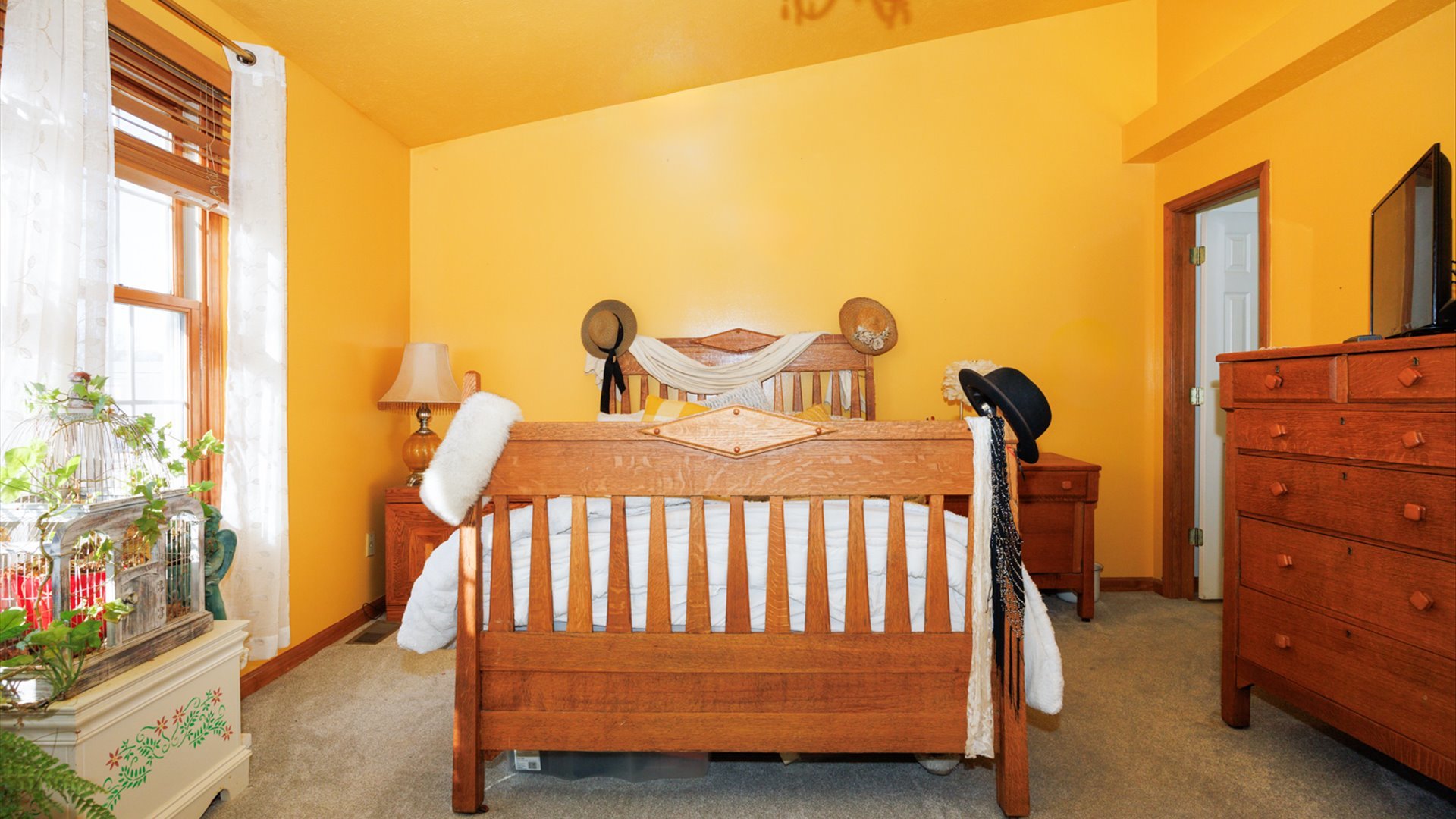 67 Oak Park Road Bloomington, IL 61701 - Photo 14 of 34 a bedroom with a bunk bed and a dresser