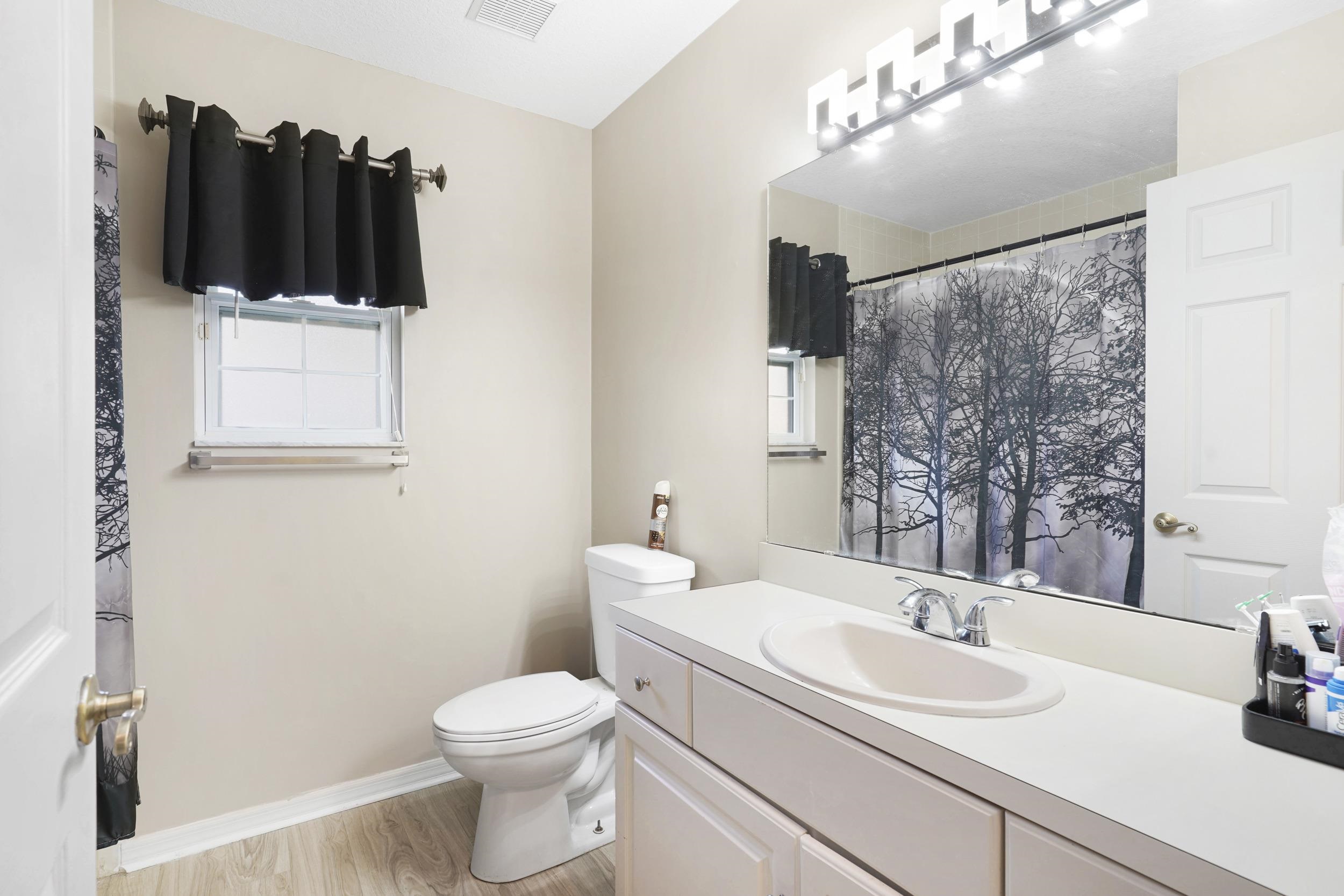 607 West Bianca Circle St. Augustine, FL 32086 - Photo 23 of 35 a bathroom with a sink a toilet and mirror