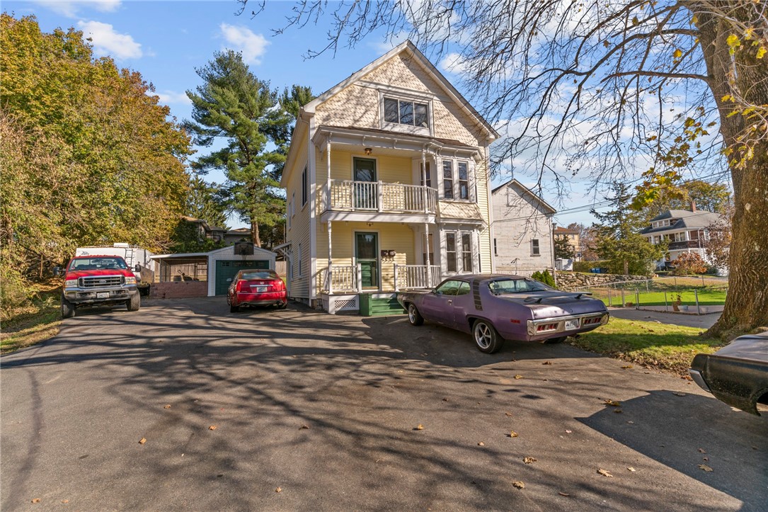 Exterior Front
1 car garage 
onsite parking for 10 cars