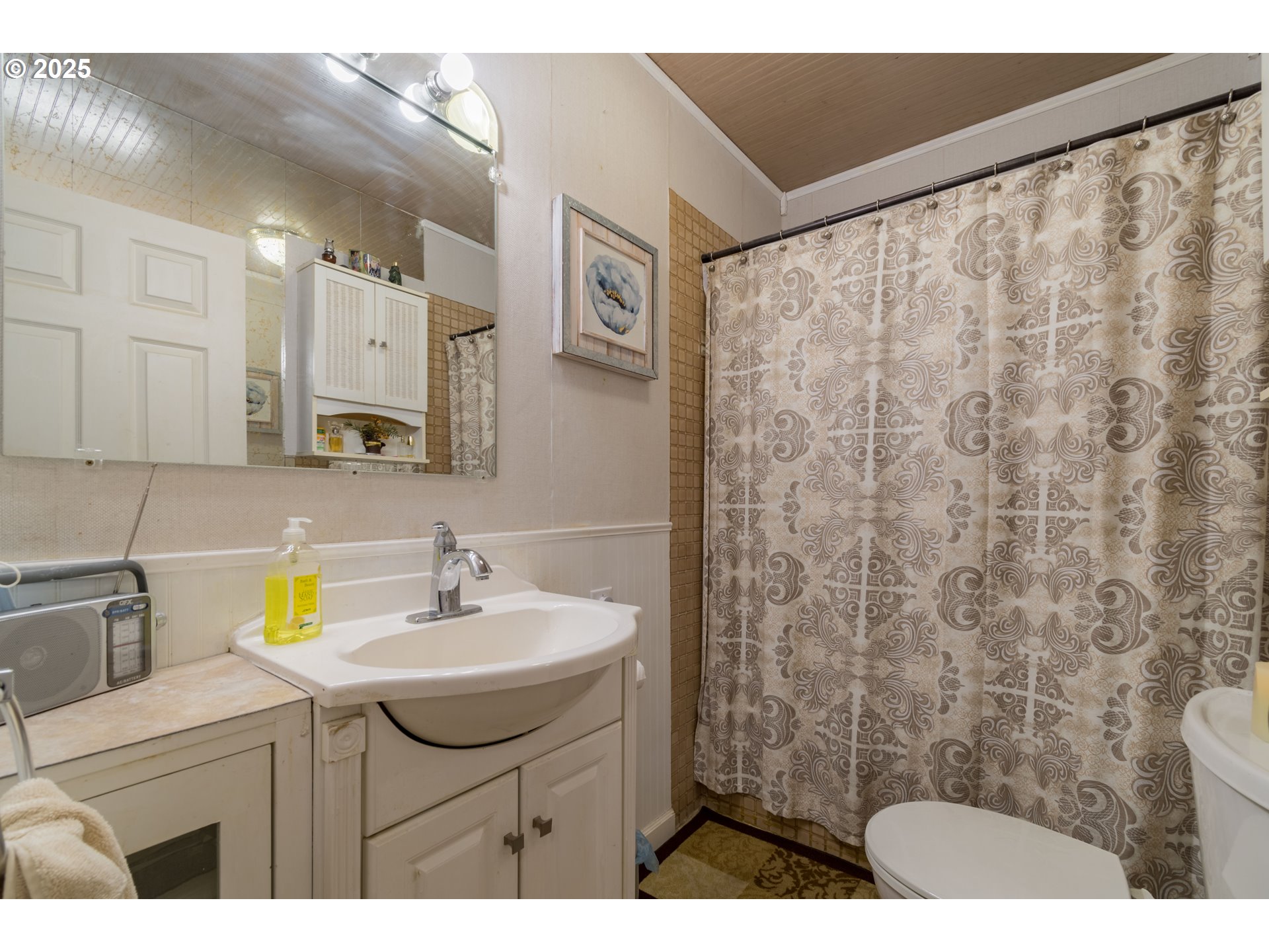 860 Adams Street Eugene, OR 97402 - Photo 22 of 46 a bathroom with a sink and a mirror