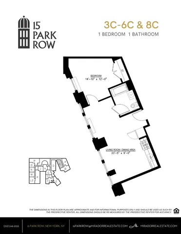 $4,400 | 15 Park Row, Unit 4C | Financial District
