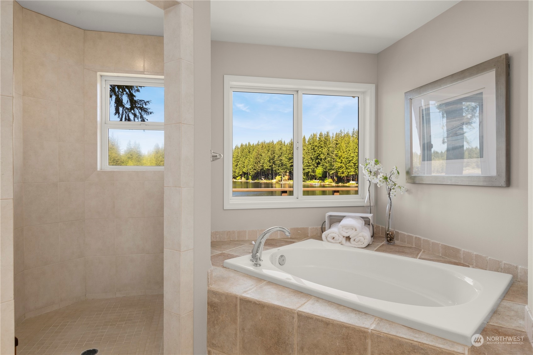 7805 Lake Alice Road Southeast Fall City, WA 98024 - Photo 19 of 32 a white bath tub sitting next to a window