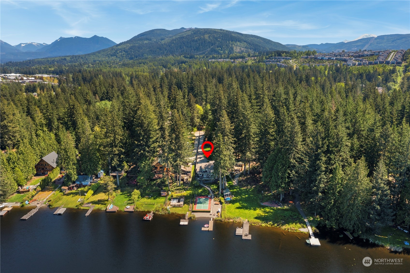 7805 Lake Alice Road Southeast Fall City, WA 98024 - Photo 32 of 32 a view of lake with mountain