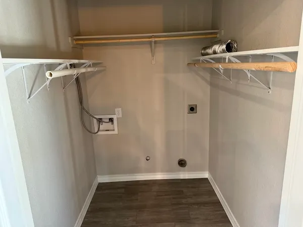 a view of a walk in closet