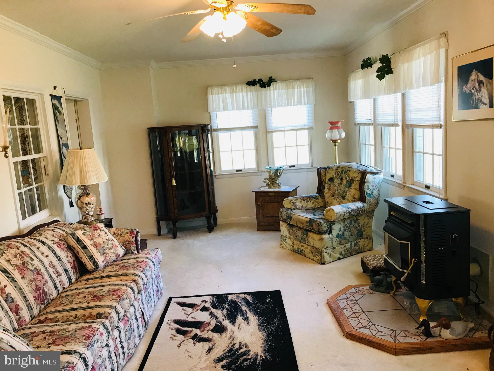 27591 Fairmount Road Westover, MD 21871 - Photo 11 of 23 Family Room has a Pellet Stove