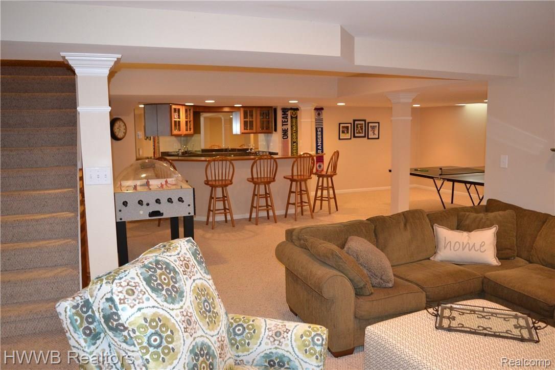 3483 Rocky Crest Court Rochester, MI 48306 - Photo 44 of 60 Large Basement Great for Entertaining