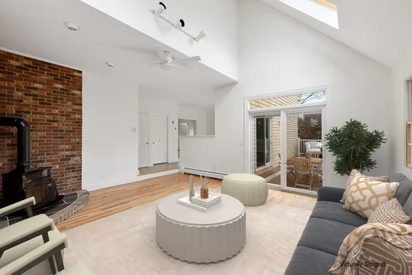 a view of a roof deck