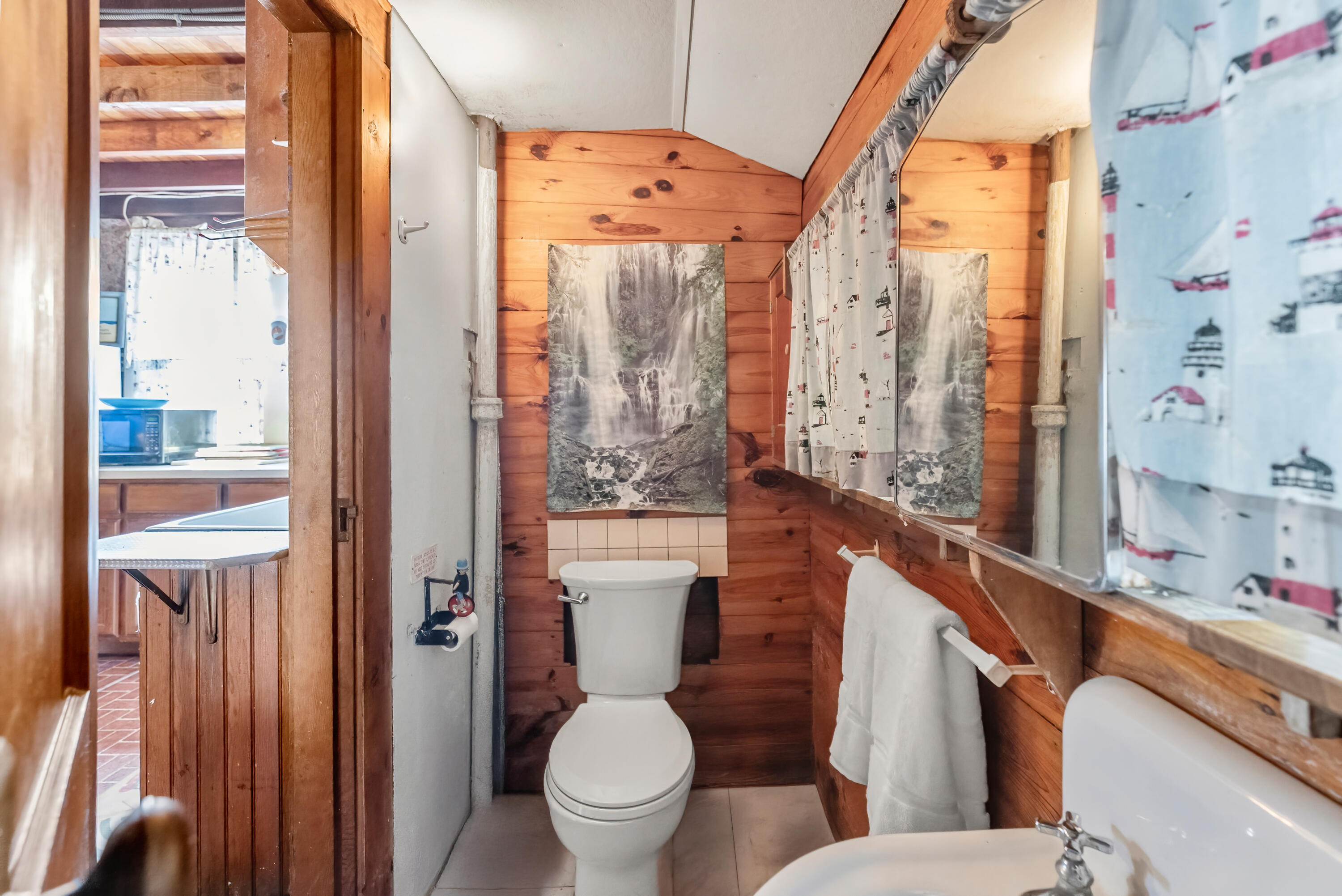 5 Spurr Road Pocasset, MA 02559 - Photo 17 of 42 a bathroom with a granite countertop sink toilet and shower