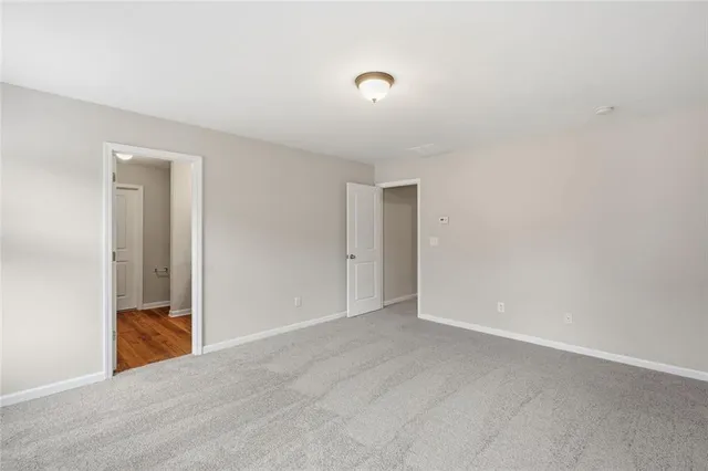 a view of an empty room