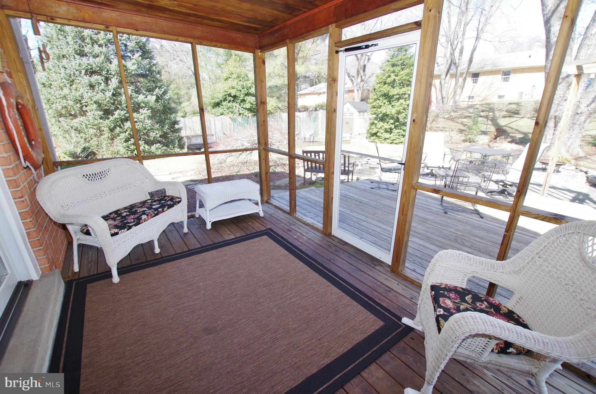 4121 Sir Walter Road Olney, MD 20832 - Photo 28 of 30 Relaxing Screen Porch off Dining Room