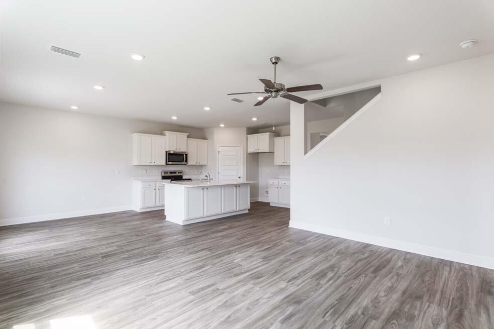44 Oak Trees Lane West Freeport, FL 32439 - Photo 3 of 23 a view of kitchen with cabinets and wooden floor