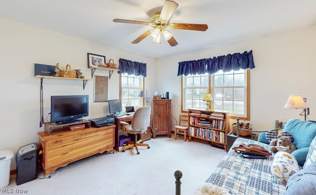 10147 Page Road Streetsboro, OH 44241 - Photo 26 of 35 Carpeted office space featuring ceiling fan