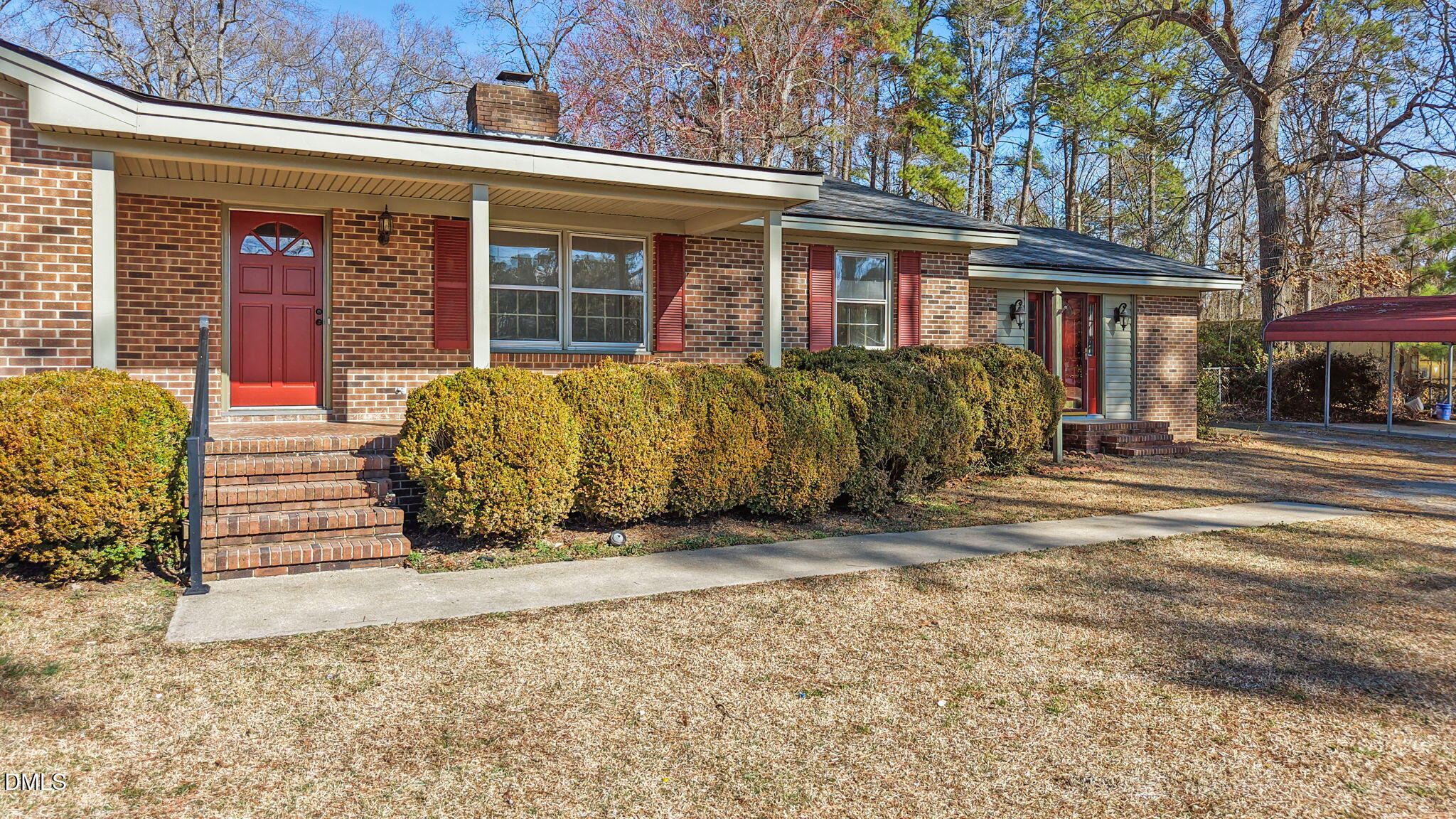 3738 Red Oak Battleboro Road Battleboro, NC 27809 - Photo 36 of 53 a front view of a house with a yard