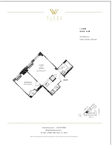 $4,033 | 67 Wall Street, Unit 7I | Financial District