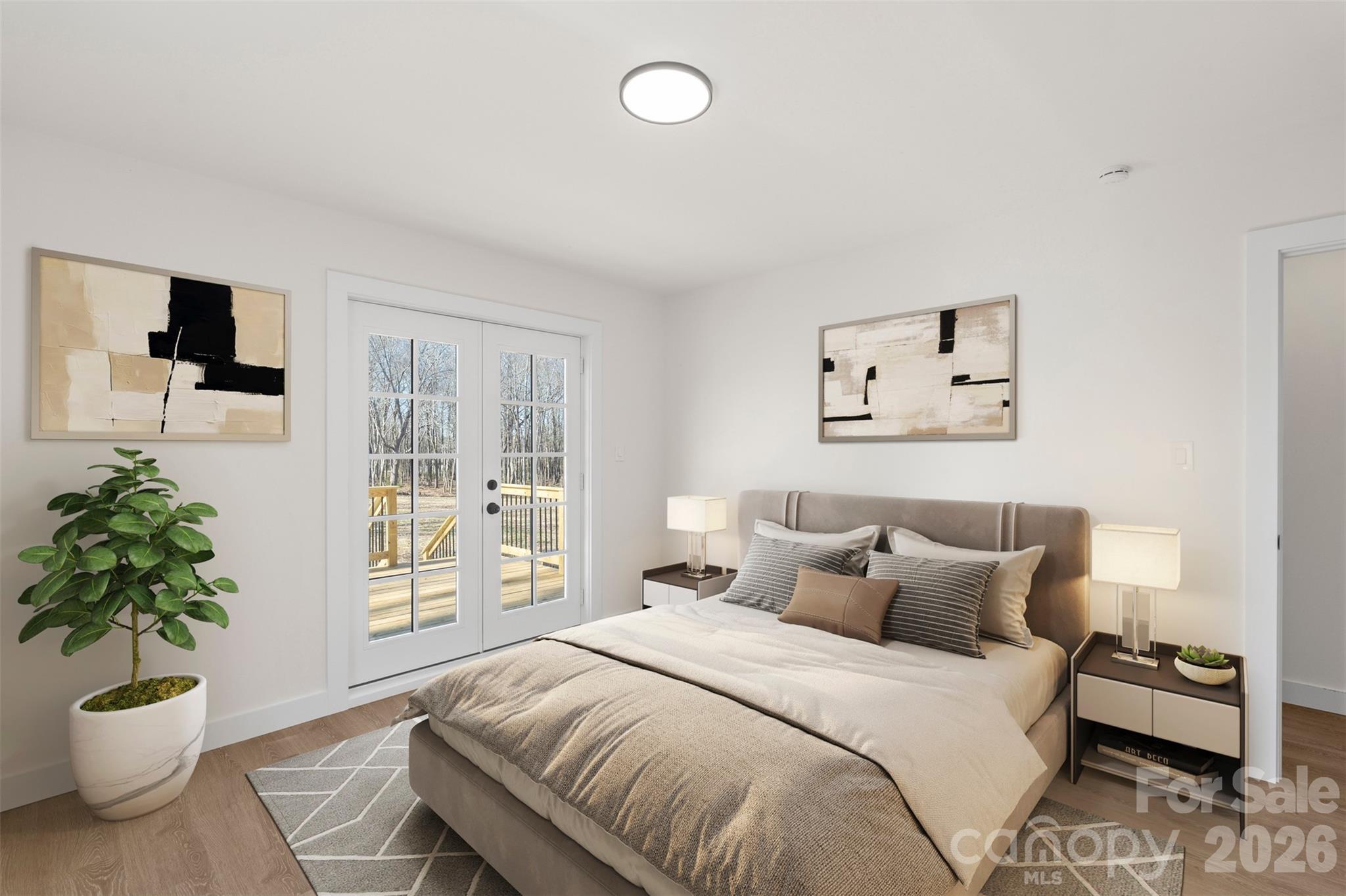 3991 State Rd S-29-330 Lancaster, SC 29720 - Photo 12 of 25 a bedroom with a bed and a potted plant