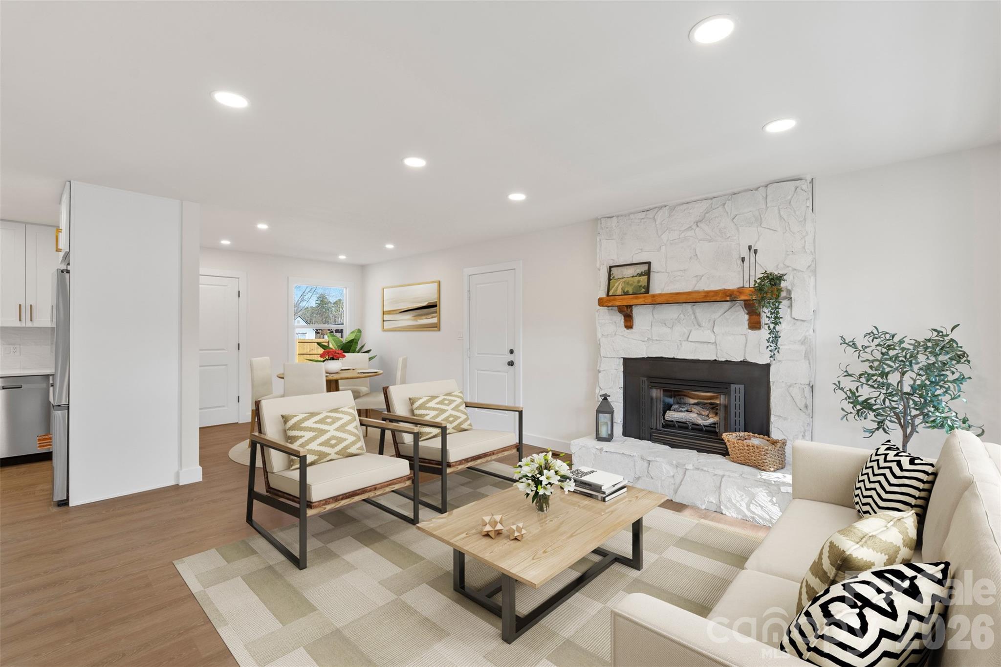 3991 State Rd S-29-330 Lancaster, SC 29720 - Photo 3 of 25 a living room with furniture and a fireplace