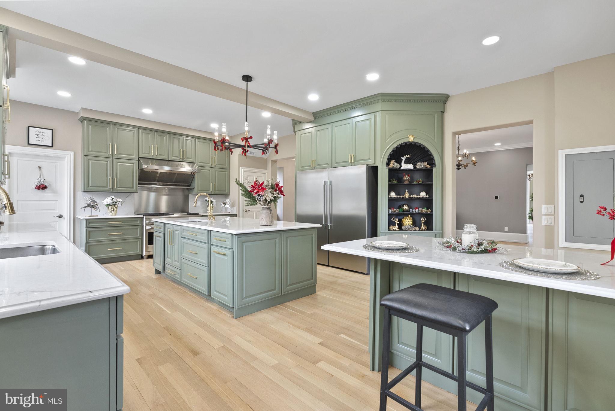 231 Woodlane Road Edgewater Park, NJ 08010 - Photo 12 of 95 a kitchen with a sink cabinets and wooden floor