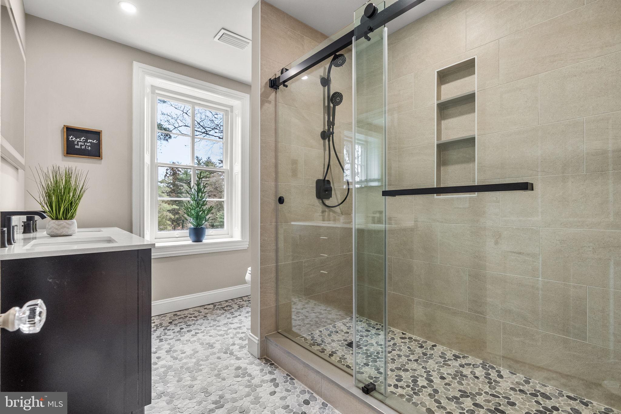 231 Woodlane Road Edgewater Park, NJ 08010 - Photo 61 of 95 a bathroom with a shower and a sink