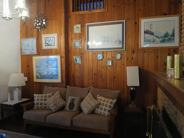 a room with window and furniture