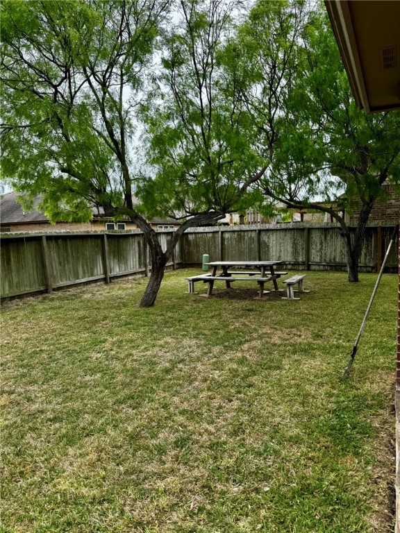 2106 Halcon Street Corpus Christi, TX 78414 - Photo 21 of 23 a backyard of a house with lots of green space