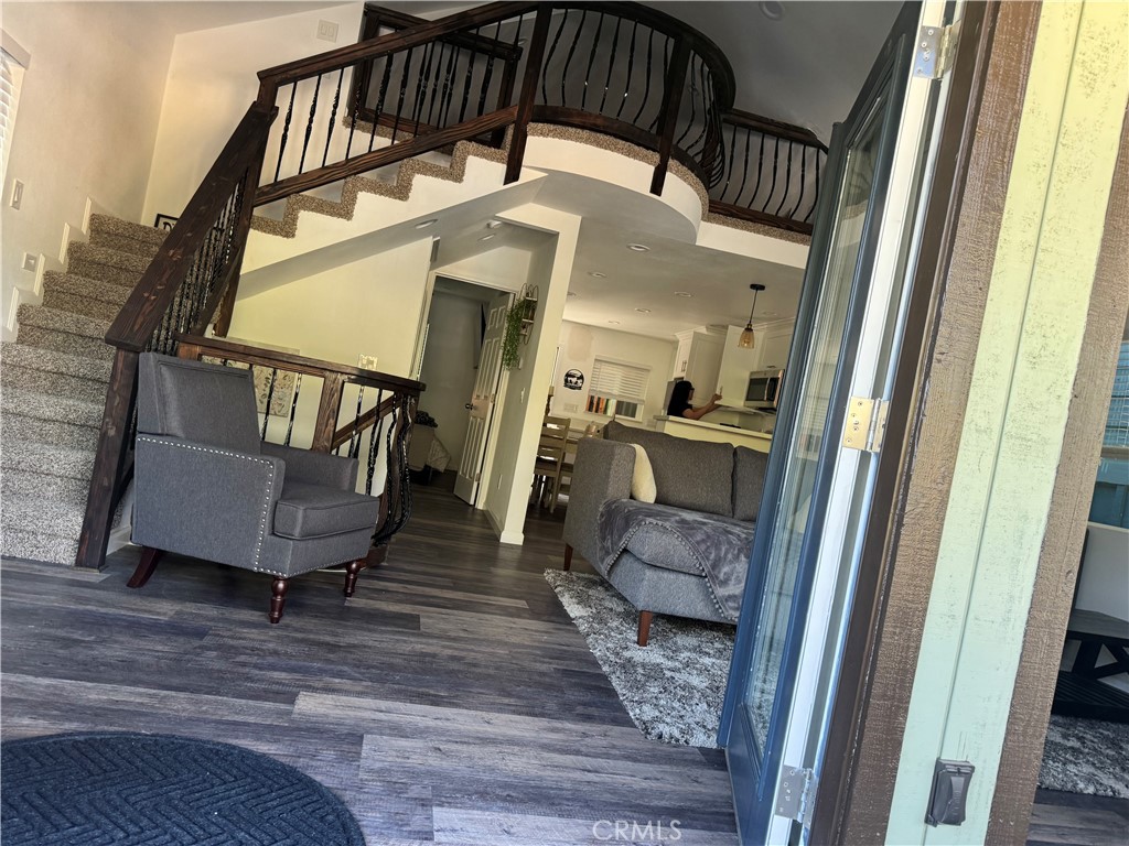 24035 Pioneer Camp Road Crestline, CA 92325 - Photo 2 of 6 a view of entryway and hall with wooden floor