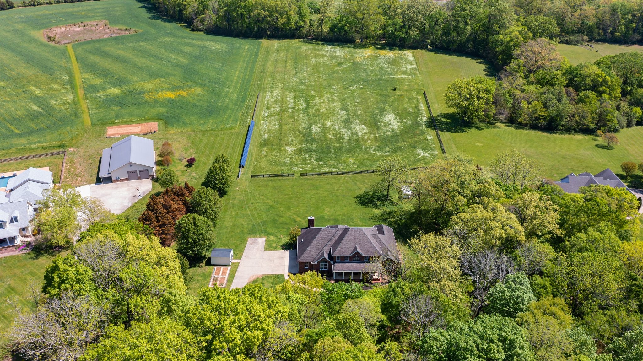 4360 Arno Road Franklin, TN 37064 - Photo 19 of 24 an aerial view of a house with a yard