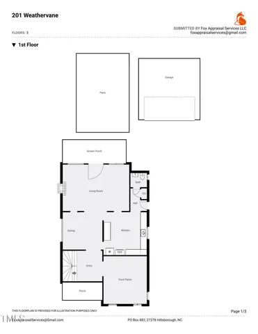 $895,000 | 201 Weathervane Drive, Carrboro, NC 27510