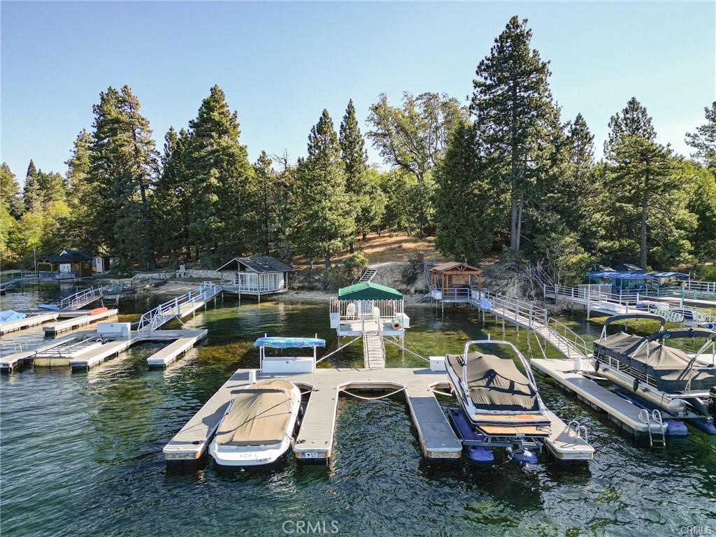 0 North Shore Road Lake Arrowhead, CA 92352 - Photo 2 of 10 a view of swimming pool with lawn chairs and a yard