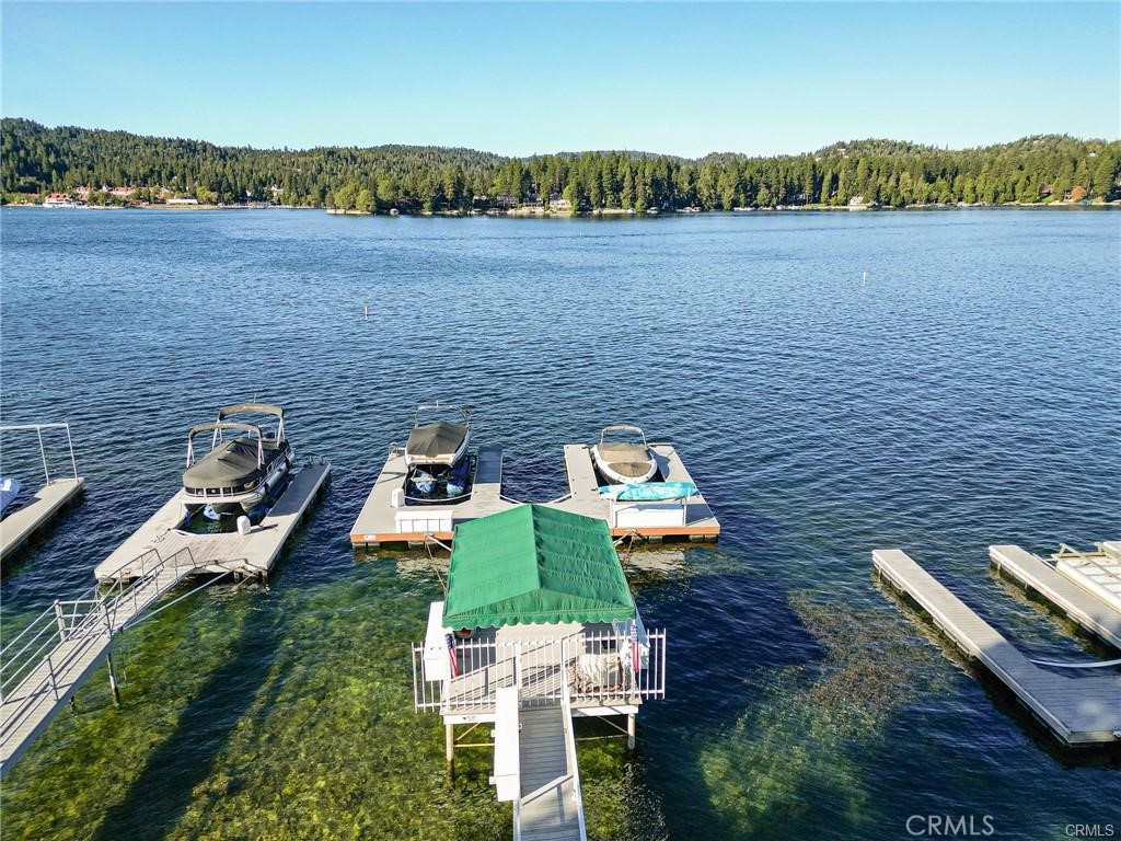 0 North Shore Road Lake Arrowhead, CA 92352 - Photo 5 of 10 an aerial view of a house with a lake view