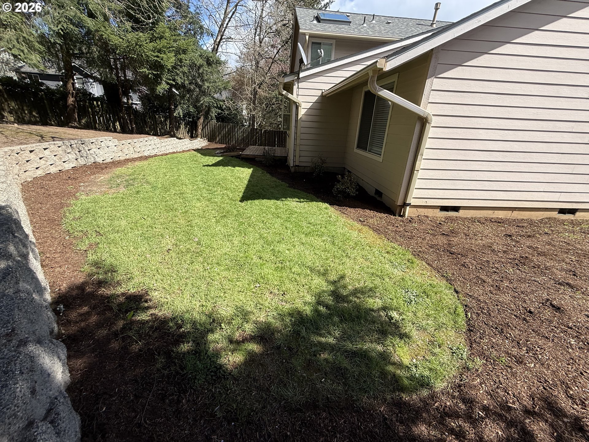 7025 Southwest 164th Terrace Beaverton, OR 97007 - Photo 25 of 28 a view of a backyard with pathway