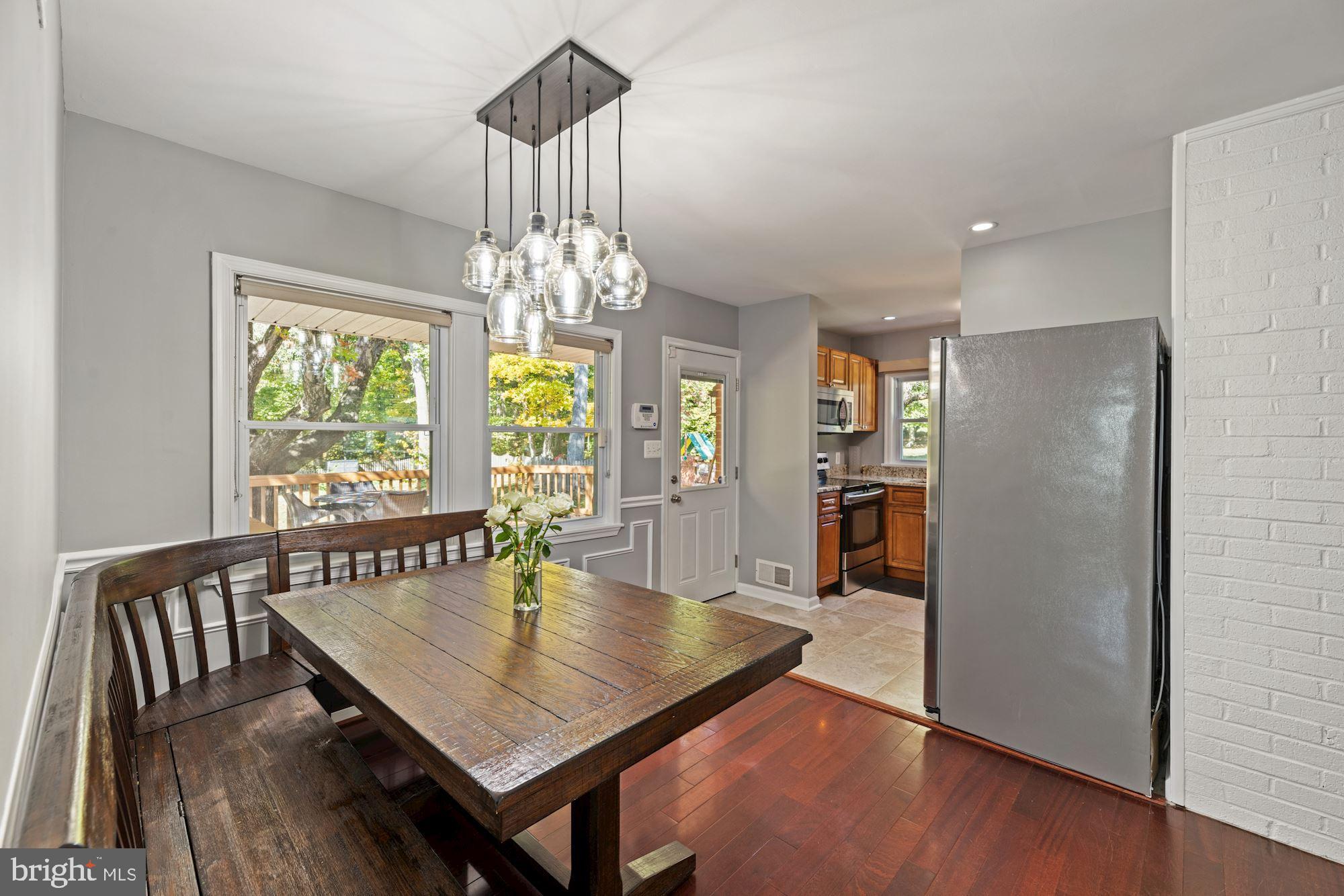 7016 Leesville Boulevard Springfield, VA 22151 - Photo 16 of 60 Dining Room w/ Mahogany Hardwood Floors!
