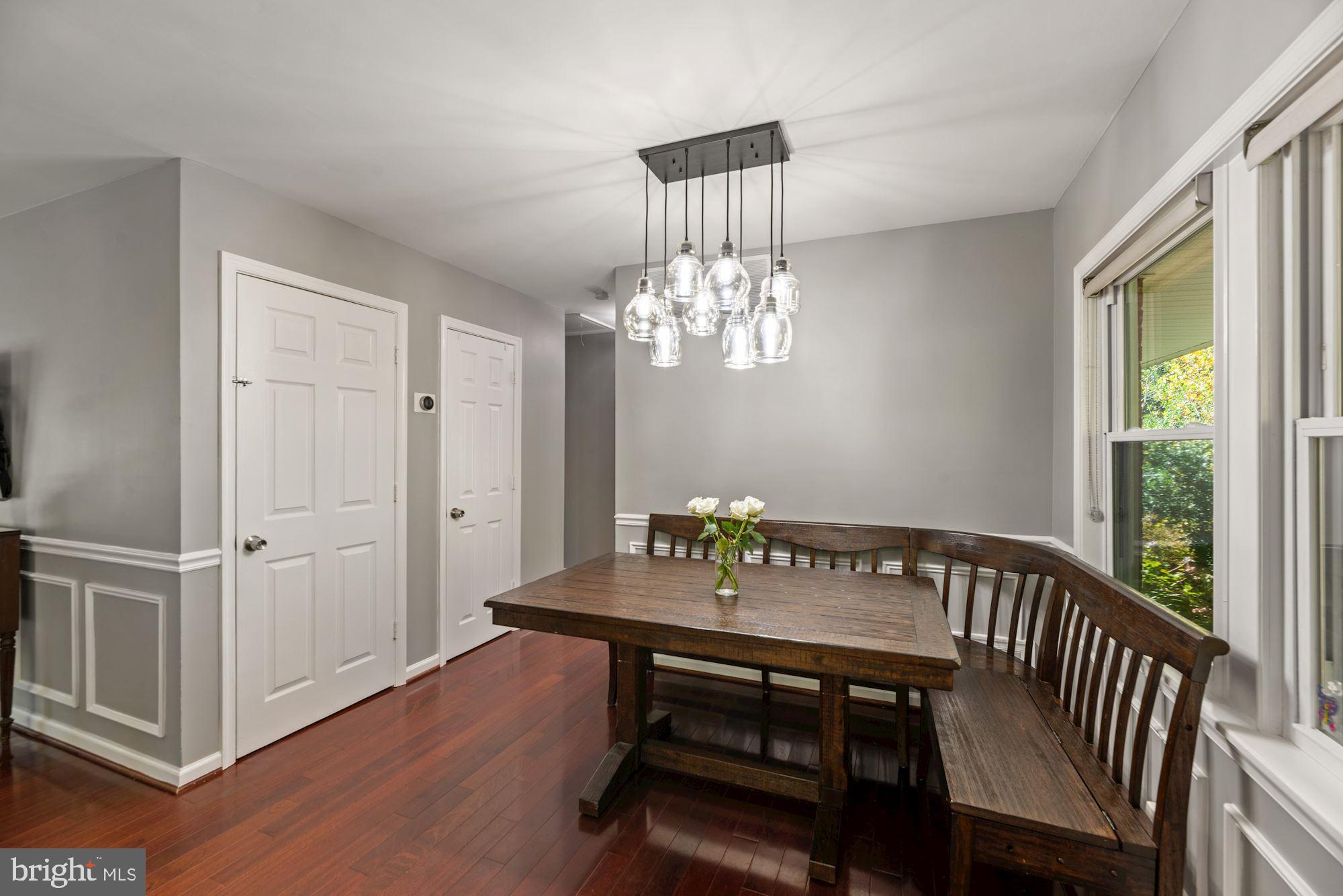 7016 Leesville Boulevard Springfield, VA 22151 - Photo 18 of 60 Dining Room w/ New Fun Modern On-Trend Lighting!