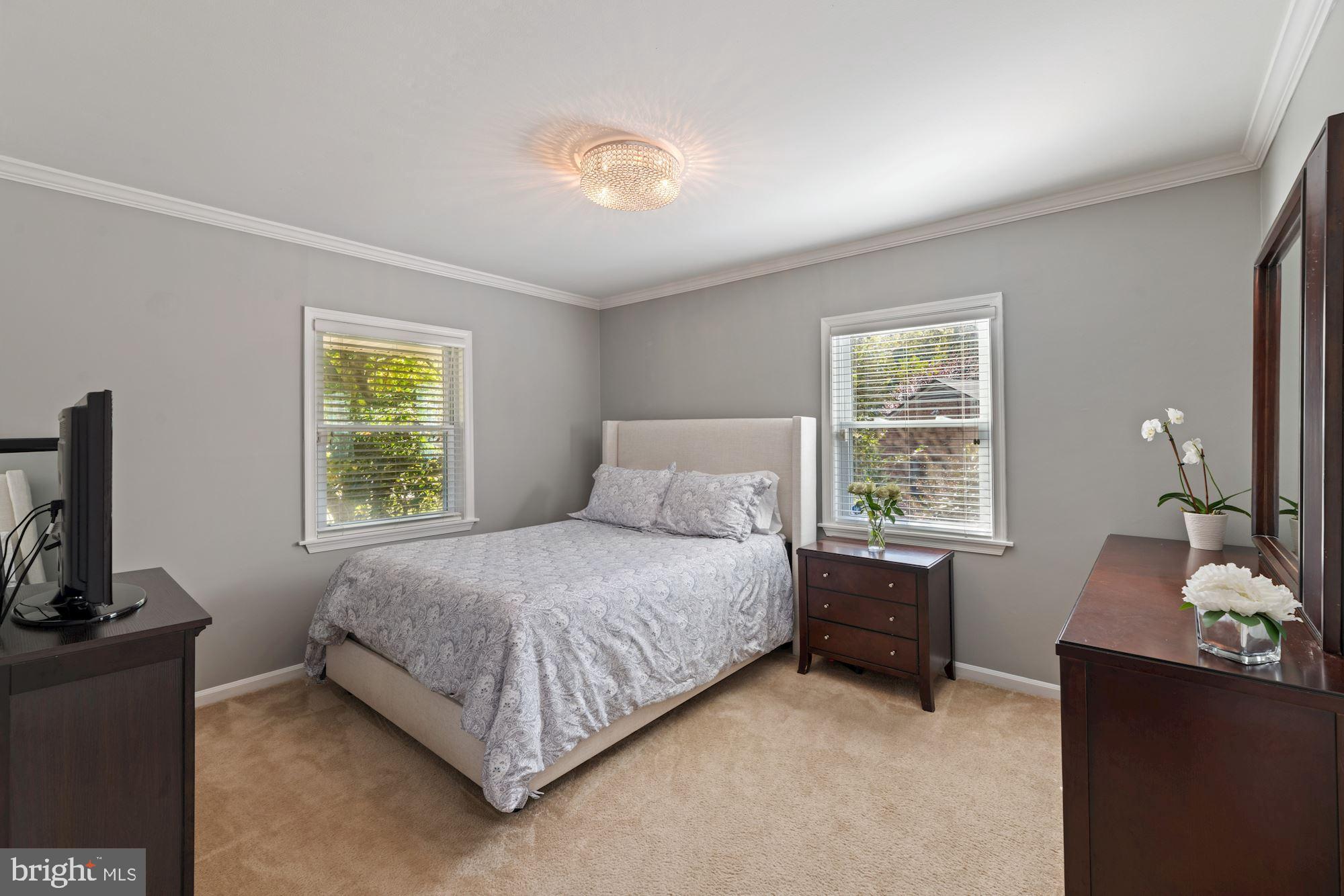7016 Leesville Boulevard Springfield, VA 22151 - Photo 20 of 60 Primary Bedroom Boasts 2 Windows & Fresh Paint!