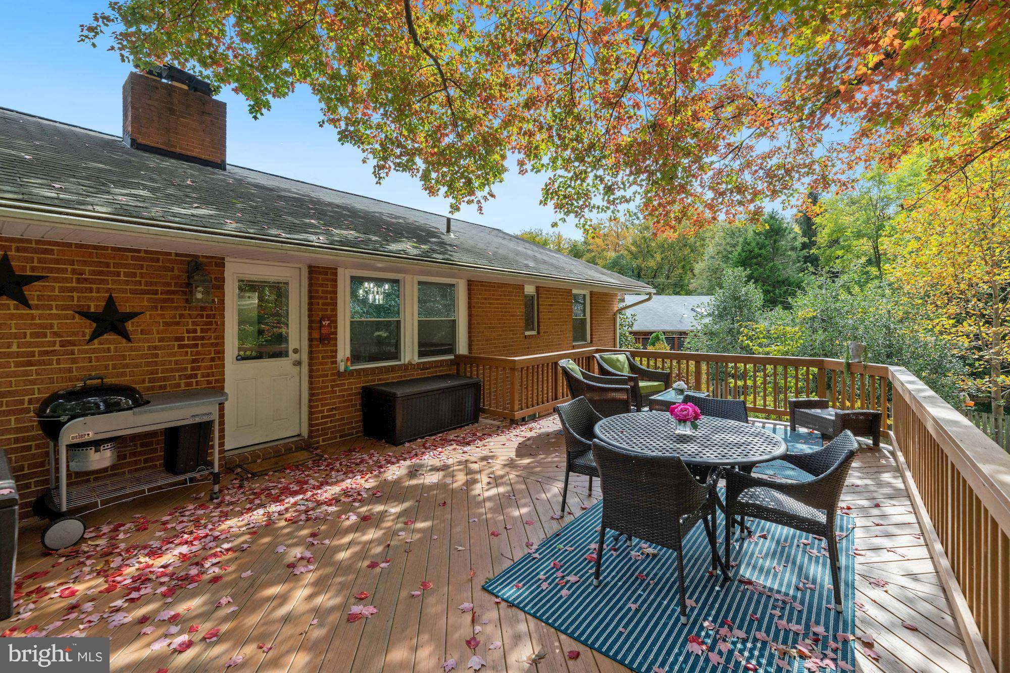 7016 Leesville Boulevard Springfield, VA 22151 - Photo 46 of 60 Deck Runs Almost Entire Length of House - HUGE!!!