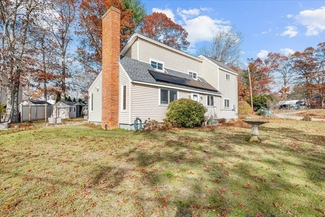 a front view of house with yard