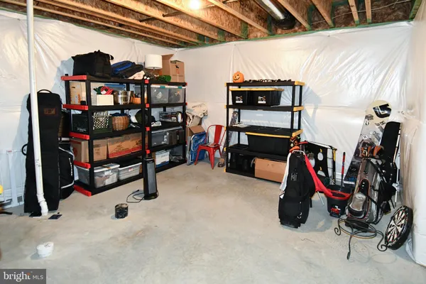 a view of storage and utility room