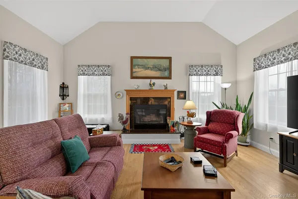 a room with furniture and a window