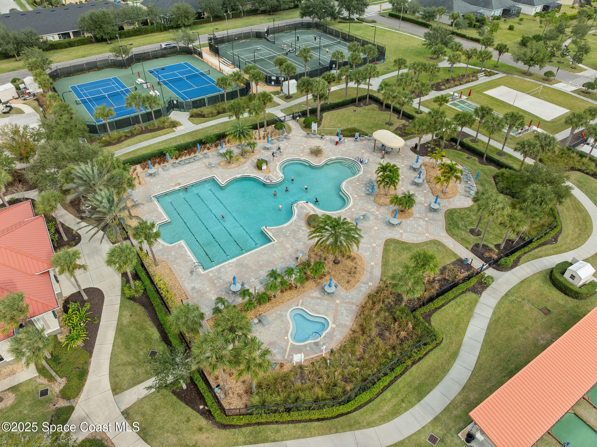 7248 Broderick Drive Melbourne, FL 32940 - Photo 35 of 50 Pool & Tennis courts