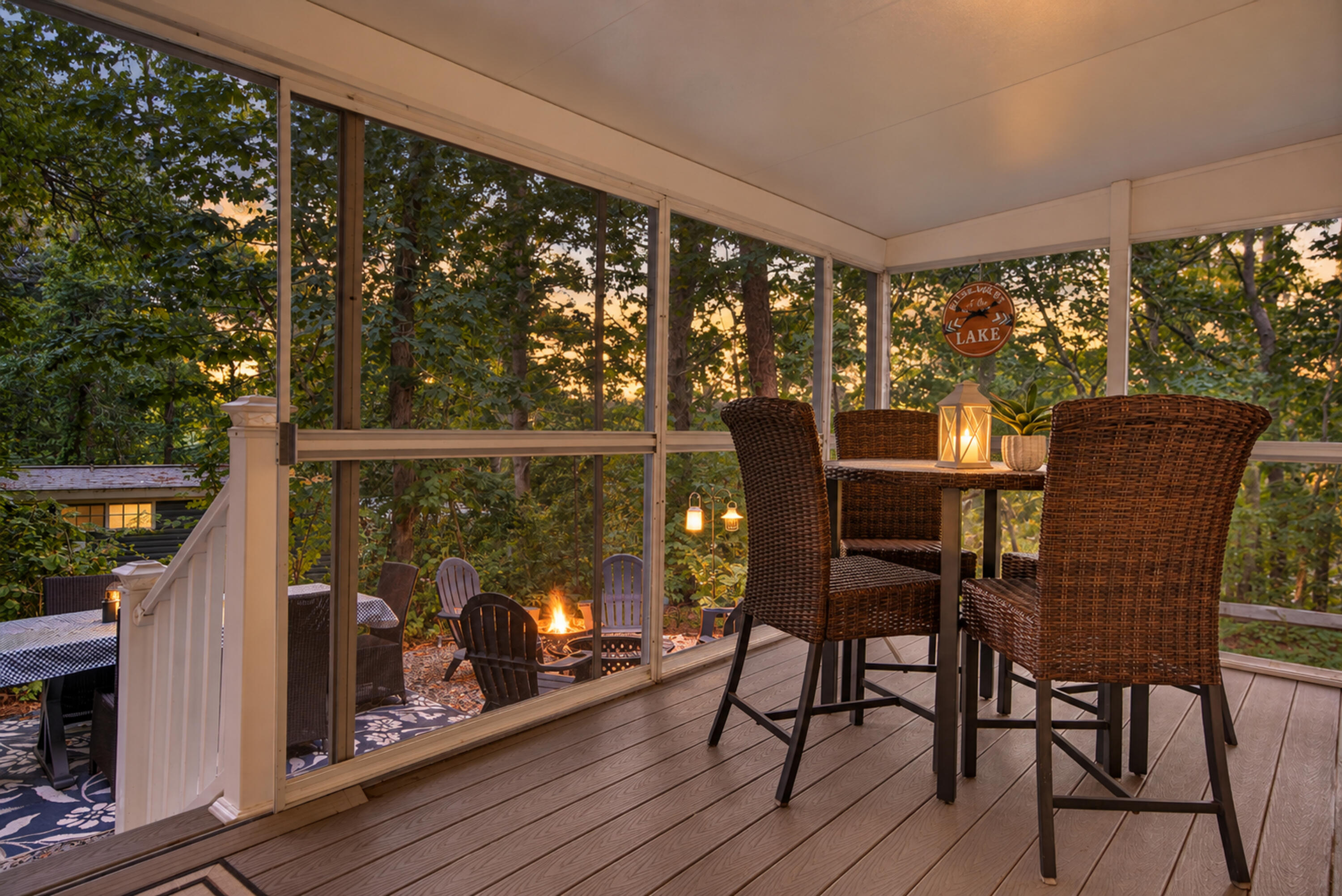 185 Cotuit Road, Unit HILL 23 Sandwich, MA 02563 - Photo 14 of 65 Screened Porch with Forest Backdrop