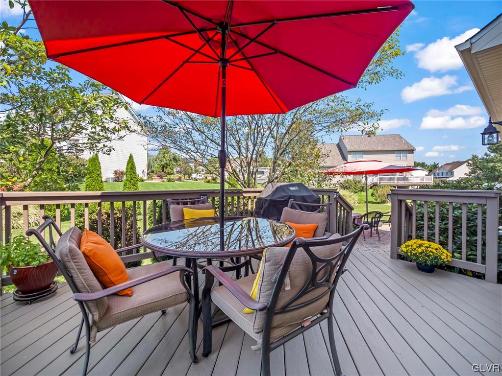 507 Stonybrook Road Nazareth, PA 18064 - Photo 43 of 45 Large Entertaining Deck that Overlooks a Brick Pav