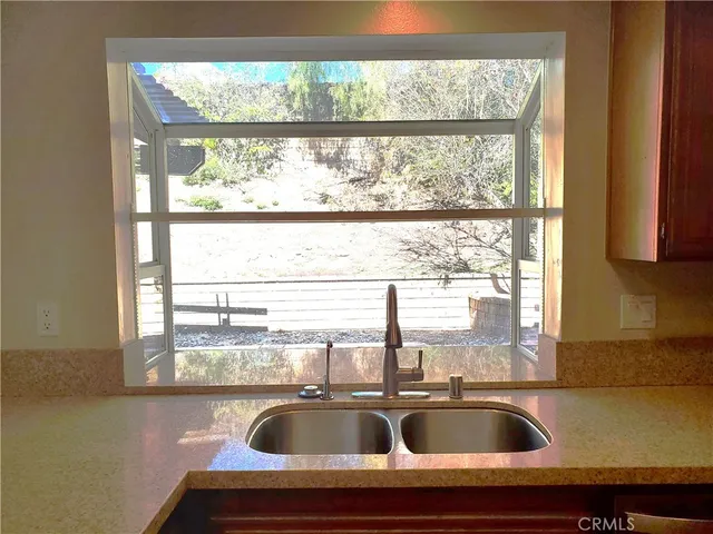 a close view of sink and tap