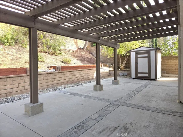 a view of a porch and a porch