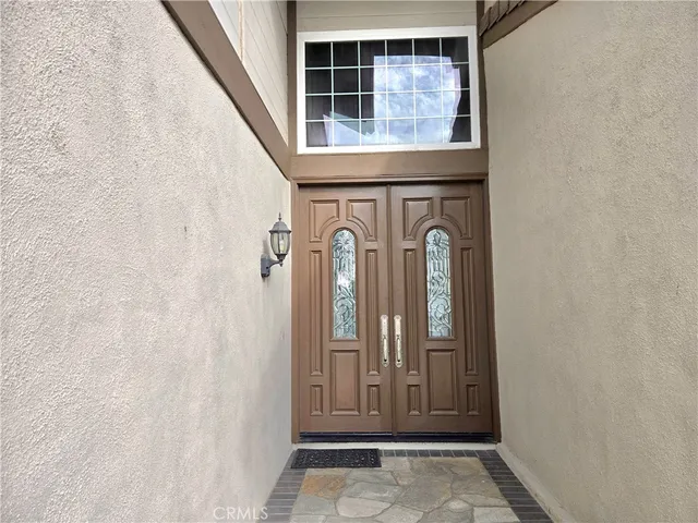 a view of front door of a house