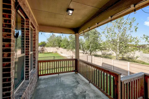 a view of a porch