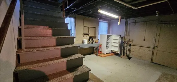 a view of storage and utility room