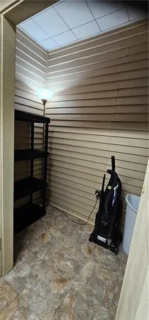 a room with storage and utility