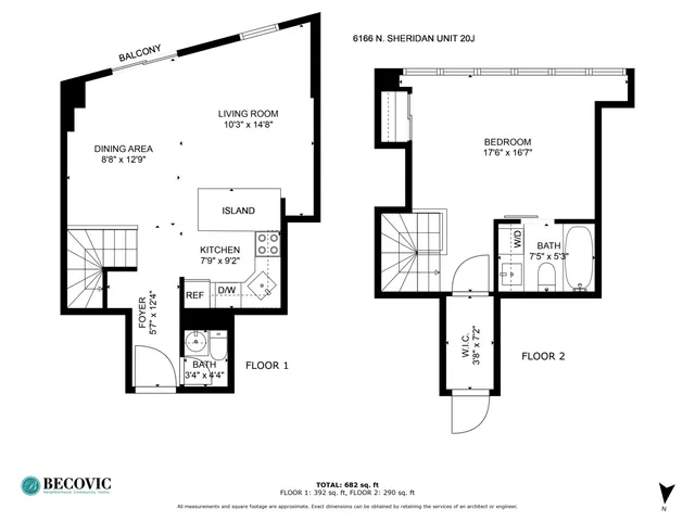 $2,600 | 6166 North Sheridan Road, Unit 28J, Chicago, IL 60660