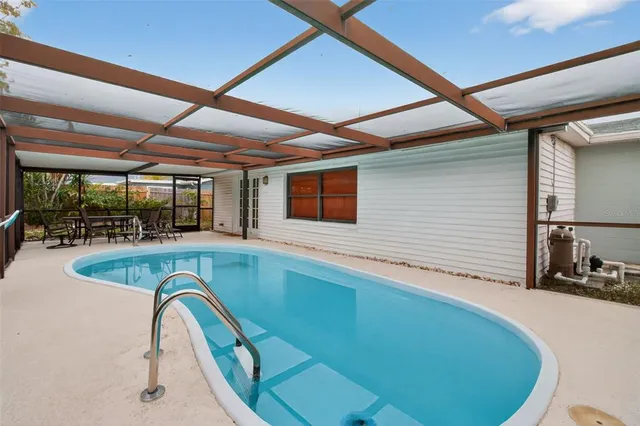 a view of a indoor swimming pool